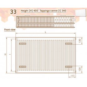 DeLonghi Compact Panel 33 TEK 400
