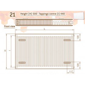 DeLonghi Compact Panel 21 TEK 500