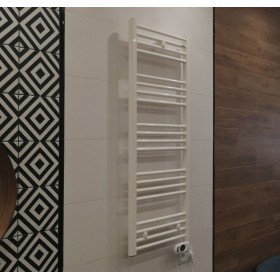 Cordivari Roberta Electric White електрична рушникосушарка з цифровим термостатом висотою 1238 мм