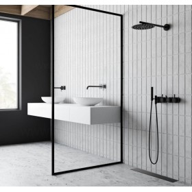Uponor Aqua Ambient Black чорні лінійні душові трап-лотки довжина 600, 700, 800, 900 або 1000 мм з гідроізоляцією