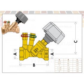 Caleffi 130 балансировочный клапан