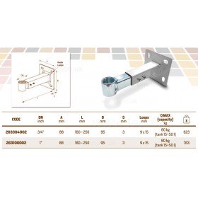 RM 263/T кронштейни кріплення для розширювальних баків