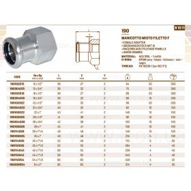 InoxPres 190 переходник ВР