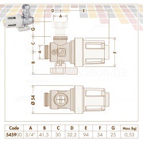 Caleffi XS 545900 магнітний фільтр