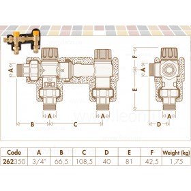 262 Caleffi SOLARINCAL-T