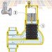 251 Caleffi Solar DISCAL деаэратор вертикальный