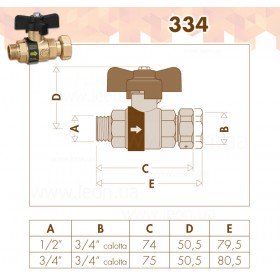 Caleffi 334 Ballstop
