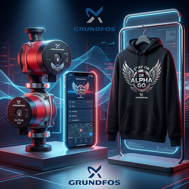 Купуй Grundfos ALPHA GO — вигравай брендовані подарунки!
