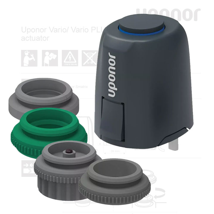 Нові сервоприводи Uponor Vario