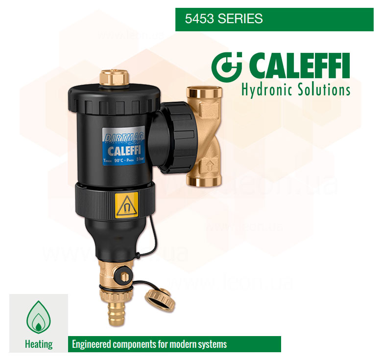 Магнітні фільтри-дешламатори Caleffi 5453 Dirtmag