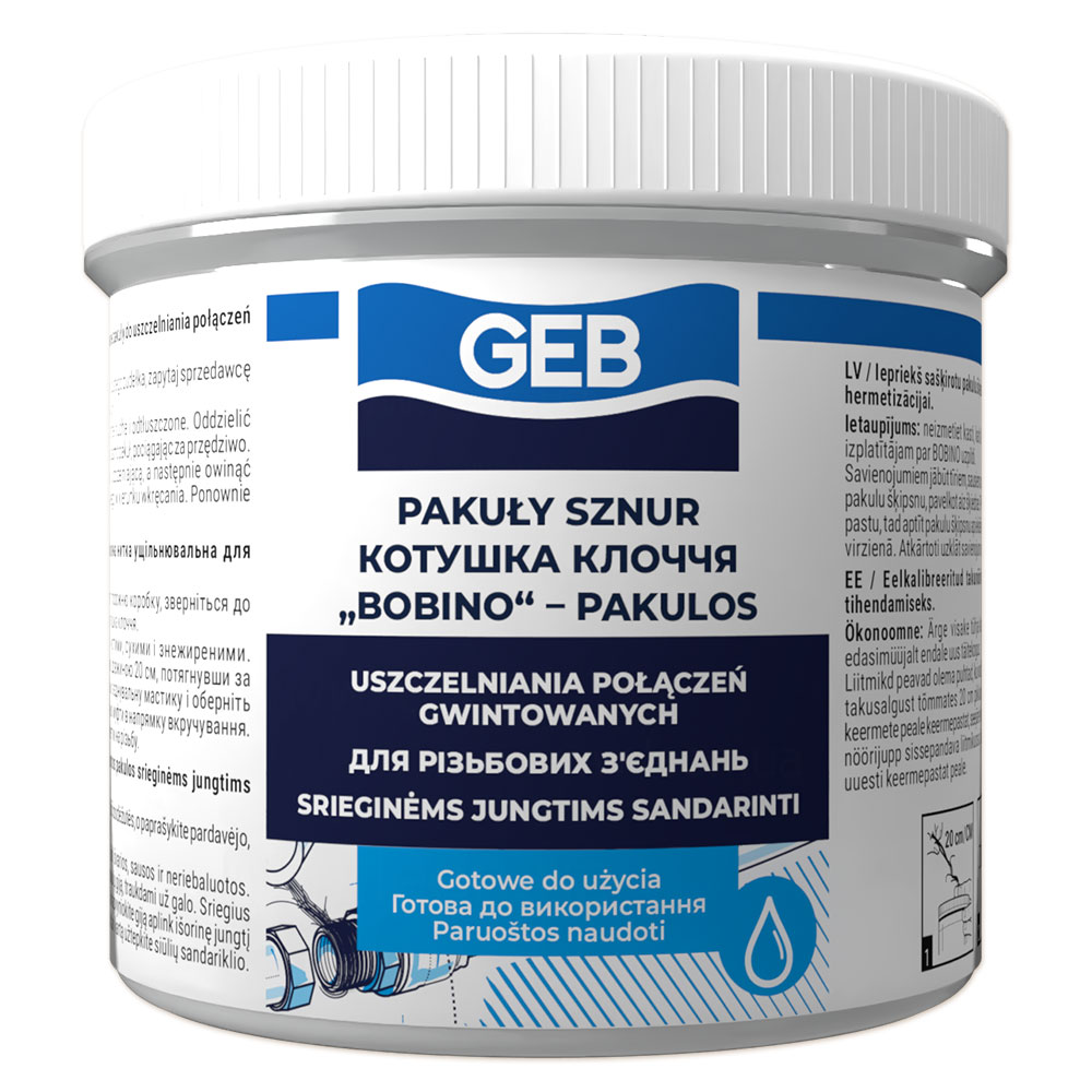 GEB 515033 Пакля сантехническая в контейнере