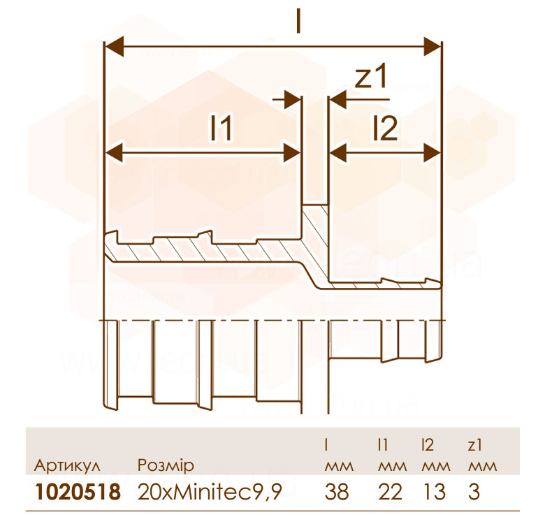 Uponor Minitec редукція