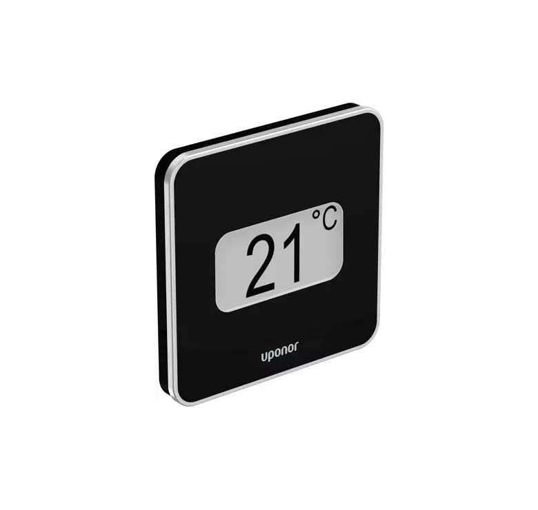 Uponor Smatrix Base Style T-149 Black кімнатний термостат з дисплеєм і датчиком температури