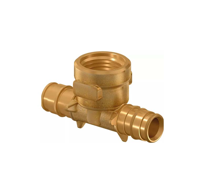 Uponor Q&E латунь тройник с ВР