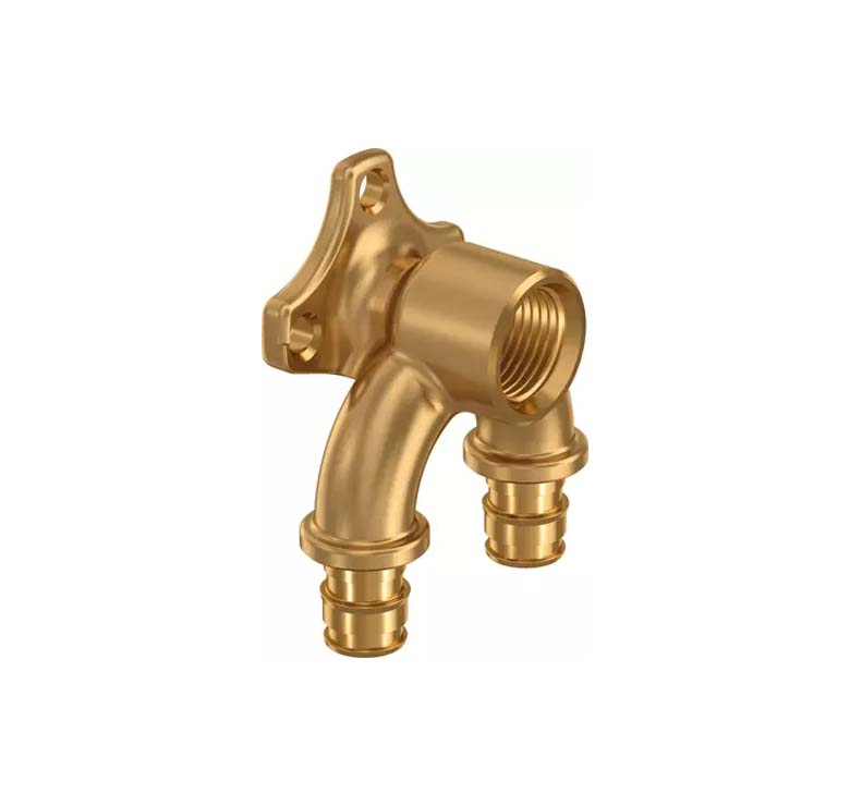 Uponor Q&E латунь водорозетка проходная