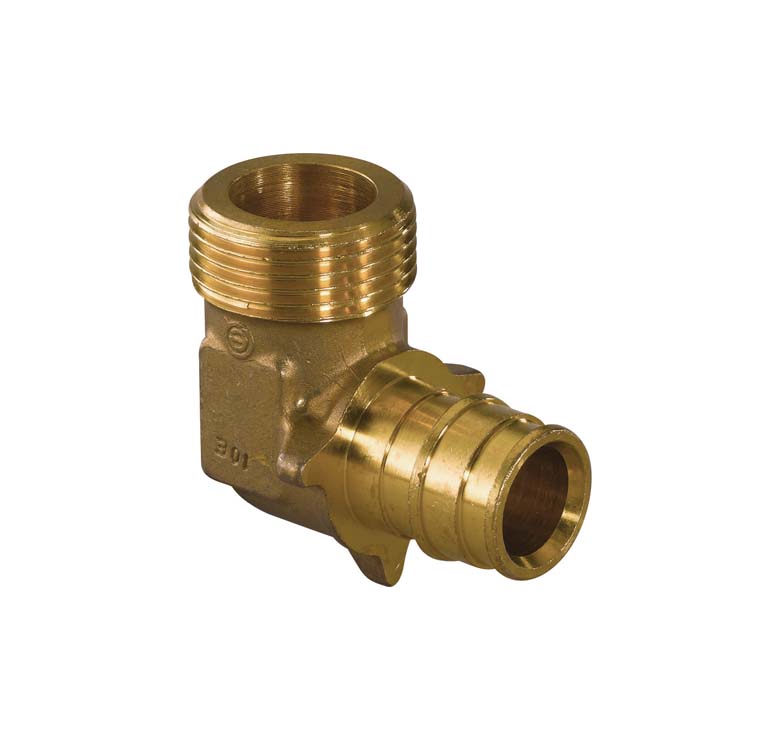 Uponor Q&E латунь колено ЗР