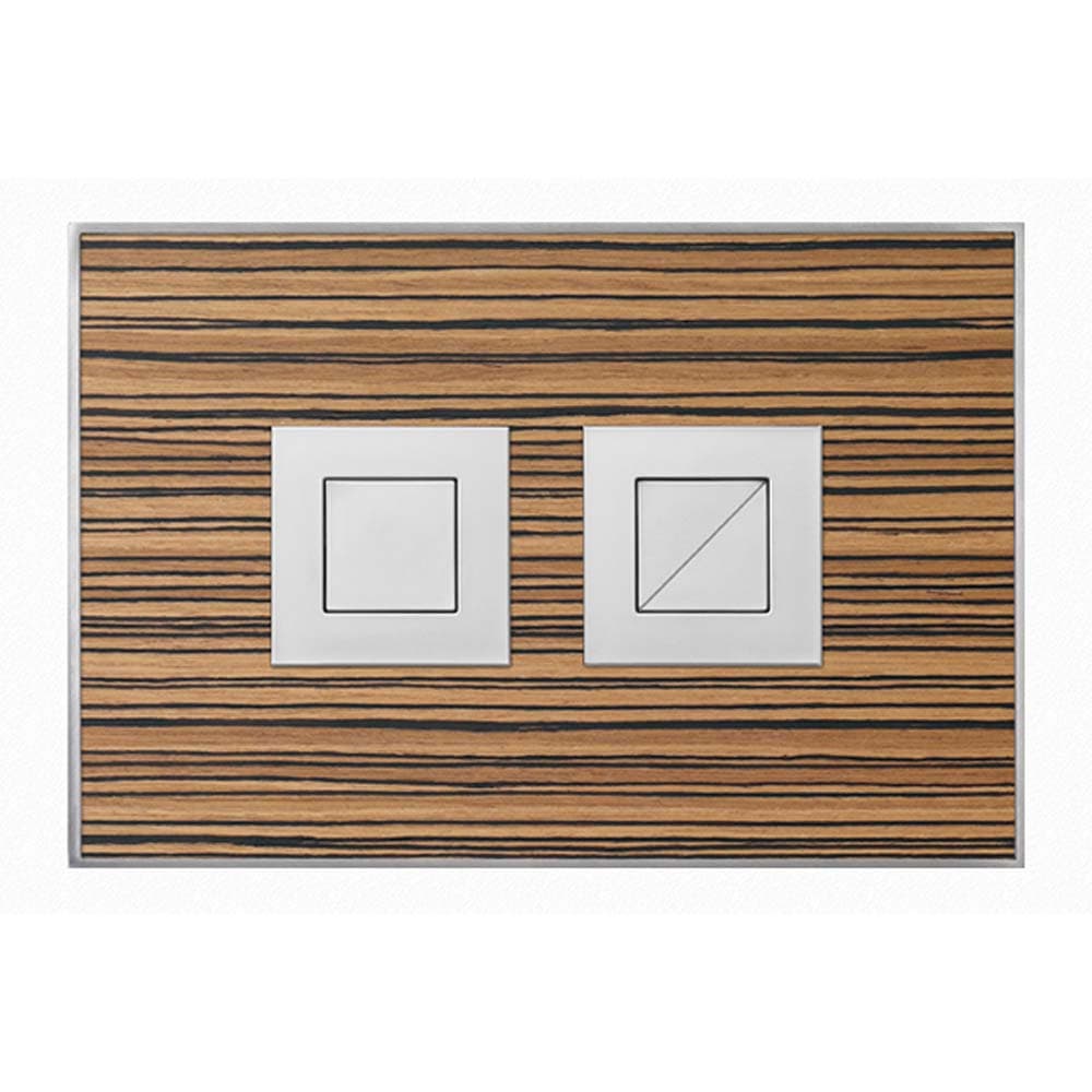 Wood Zebrano / Satin Square