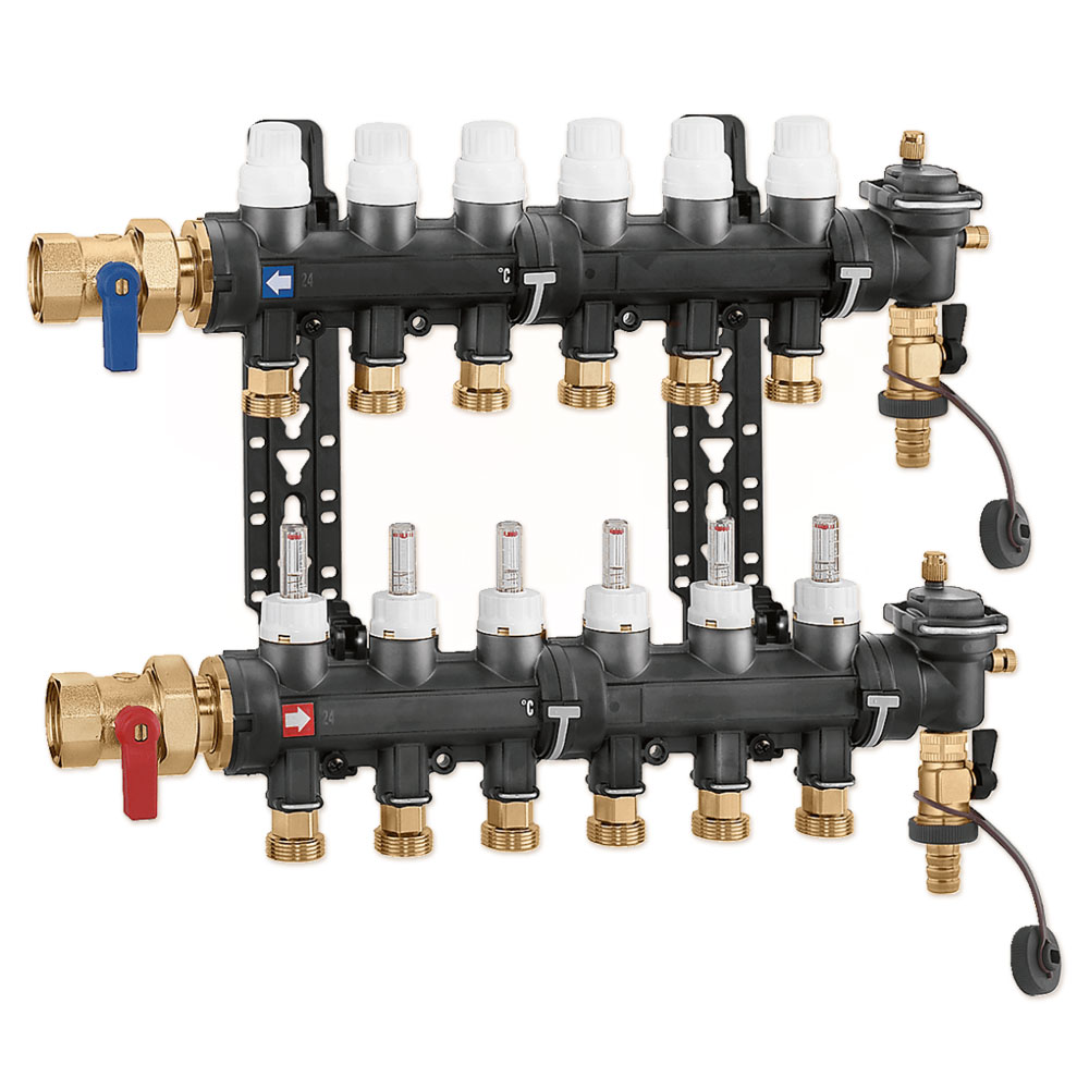 Caleffi 671 колектор в зборі