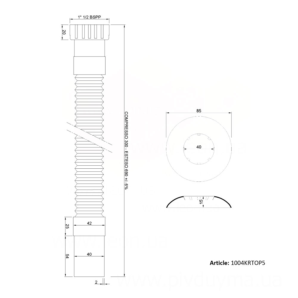 GoPlast 1004KRTOP5 трубка гофрована