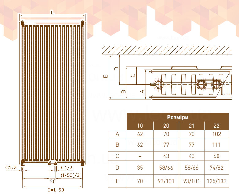 DeLonghi Vertical Panel 10 PRV 1600